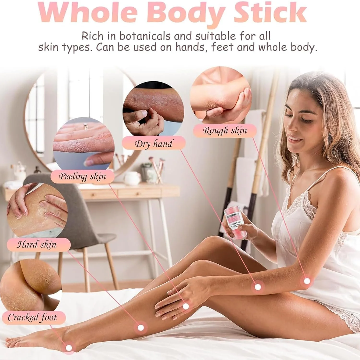 Крем-стик для ног Pack of 2 Repair Stick Shea Butter & Coconut Oil интенсивный уход против трещин на пятках, фото №8