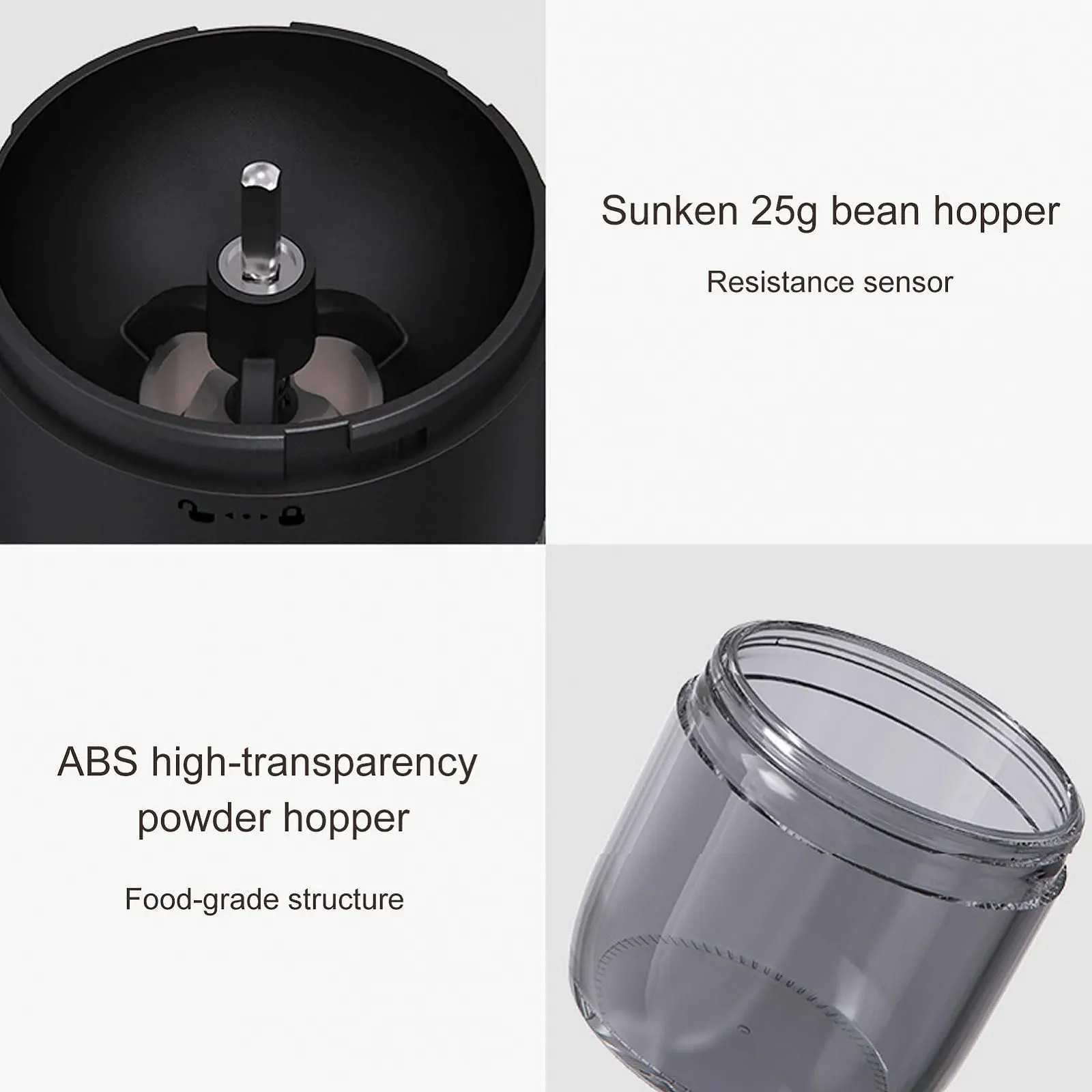 Электрическая кофемолка Перезаряжаемая 40 регулируемых настроек, фото №2