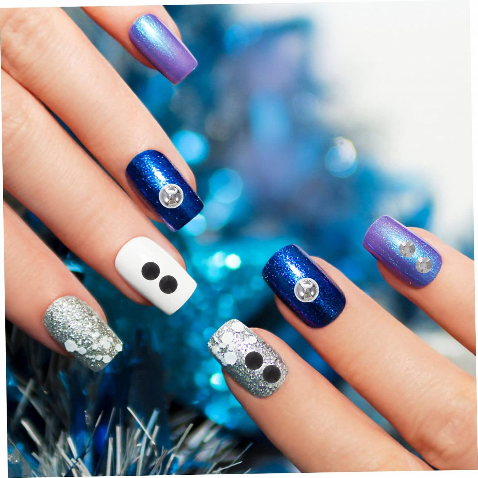 Стразы для ногтей Без бренда Полукруглые имитации жемчуга и страз для украшения чехлов для телефонов, открыток, фотоальбомов 3 шт., фото №2