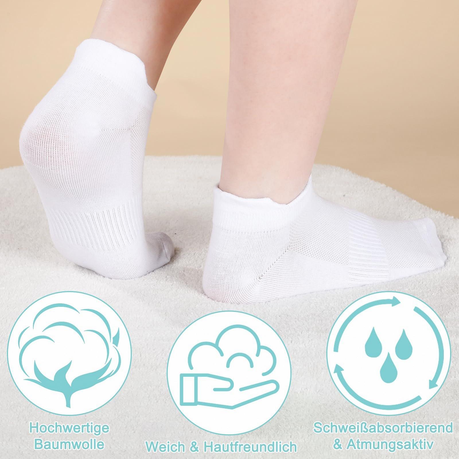 Носки спортивные Женские Белые 6 пар, размер 36-40, фото №4