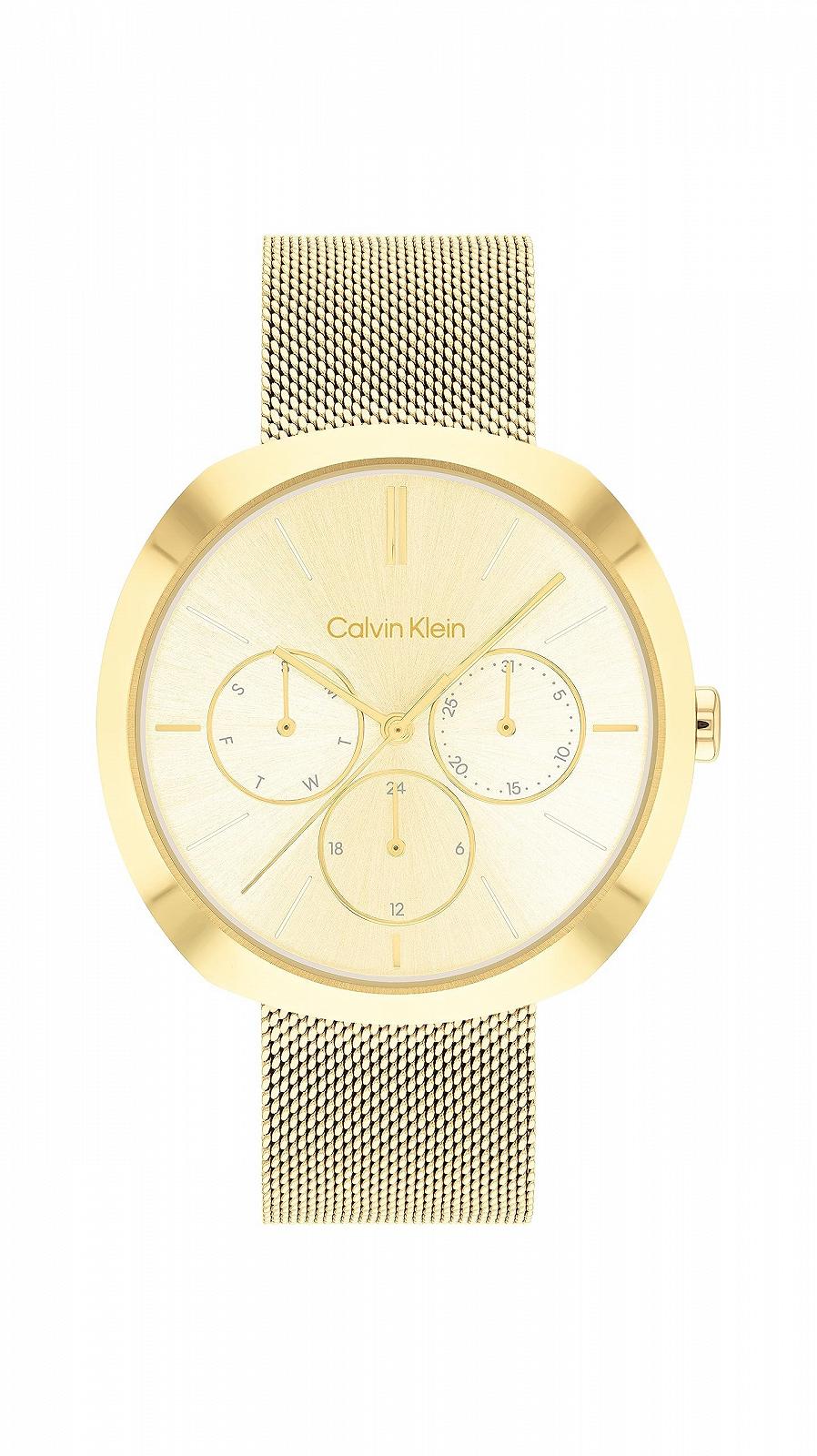 Годинник Calvin Klein Shape аналоговий багатофункціональний кварцовий, з ремінцем з нержавіючої сталі, фото №1