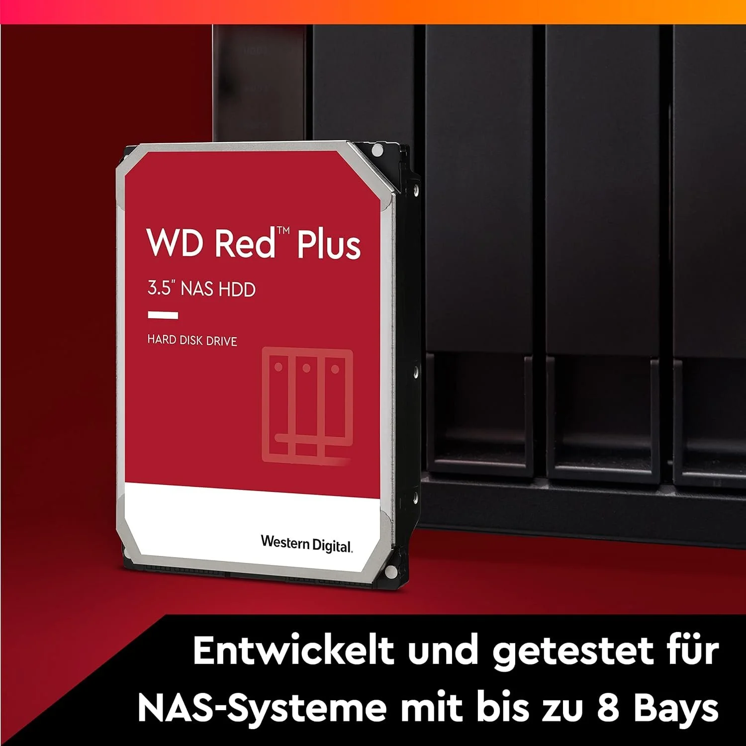 Внутрішній жорсткий диск 3.5" Western Digital Red Plus 6TB SATA III (WD60EFPX), фото №2