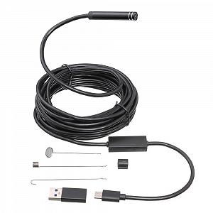 Ендоскоп Fudeshe TPYE-C Інспекційна камера USB Snake Інспекційна камера Промисловий трубопровід Автомобільний Телефонний ендоскоп synthetic.ua - Фото 1