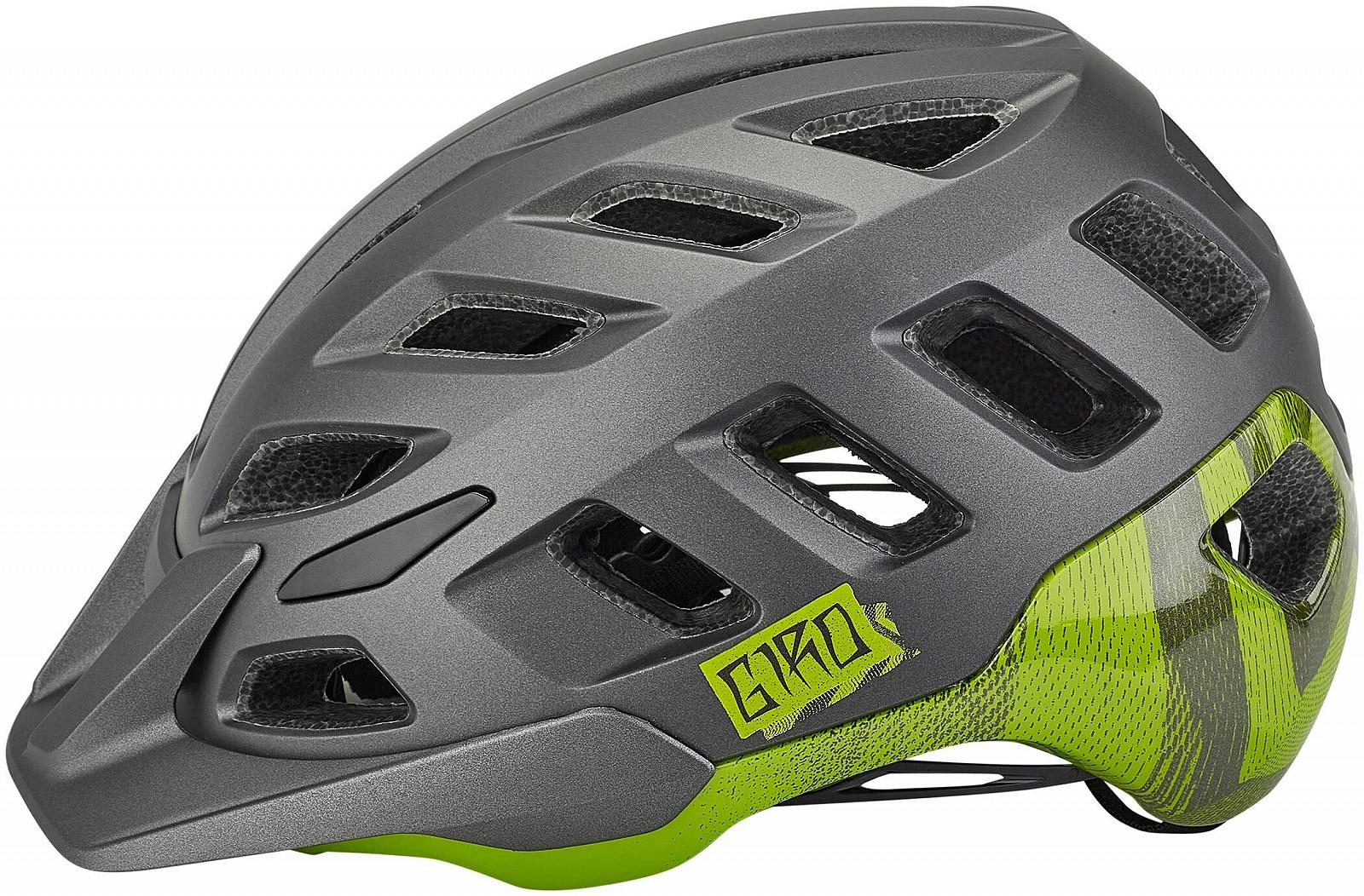 Шлем Giro Radix mat metallic black/ano lime M, фото №3