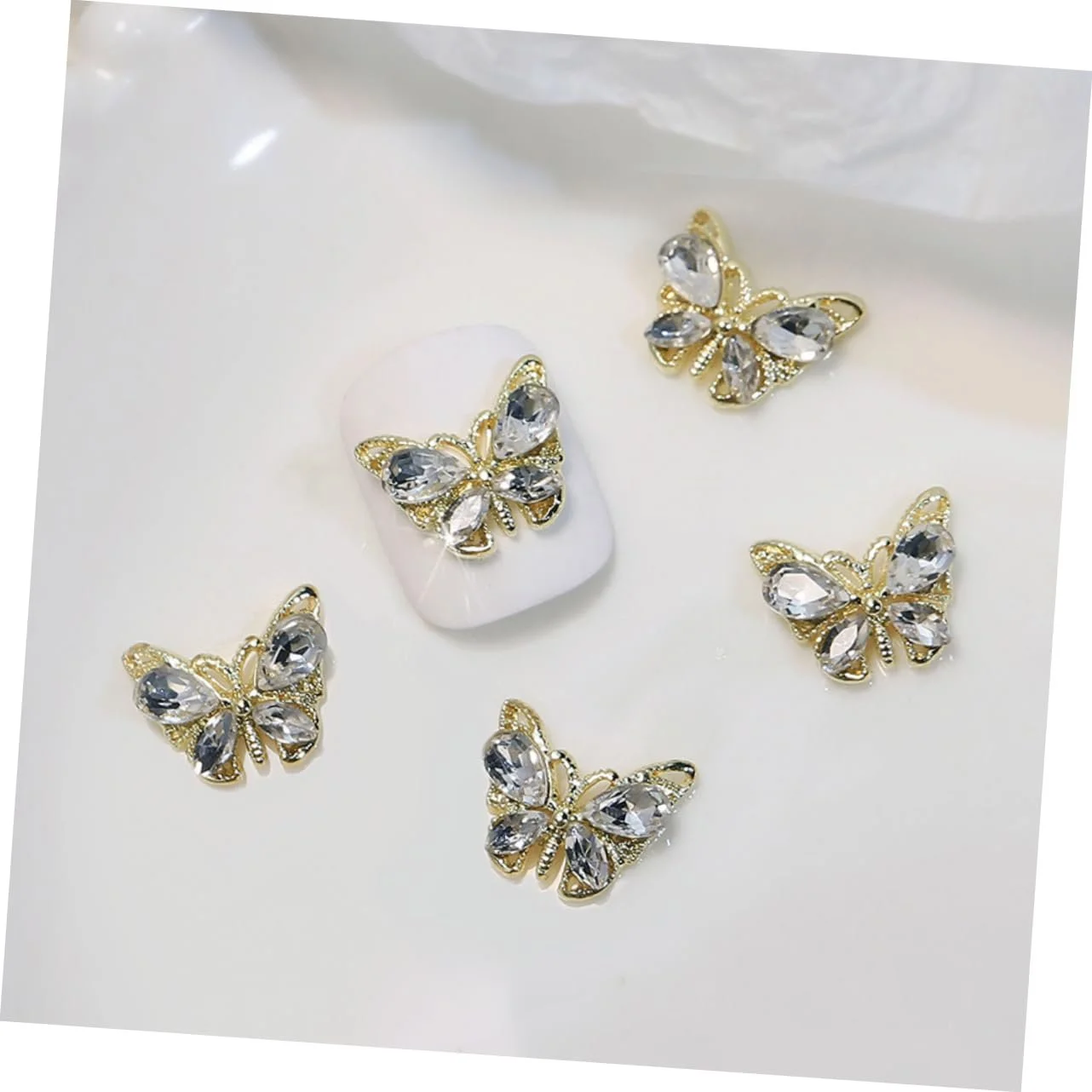 Украшения для ногтей FRCOLOR 30 штук, украшения для ногтей, ювелирные изделия для ногтей, стразы для ногтей, акриловые ногти со стразами, смола 3D маникюр, фото №3