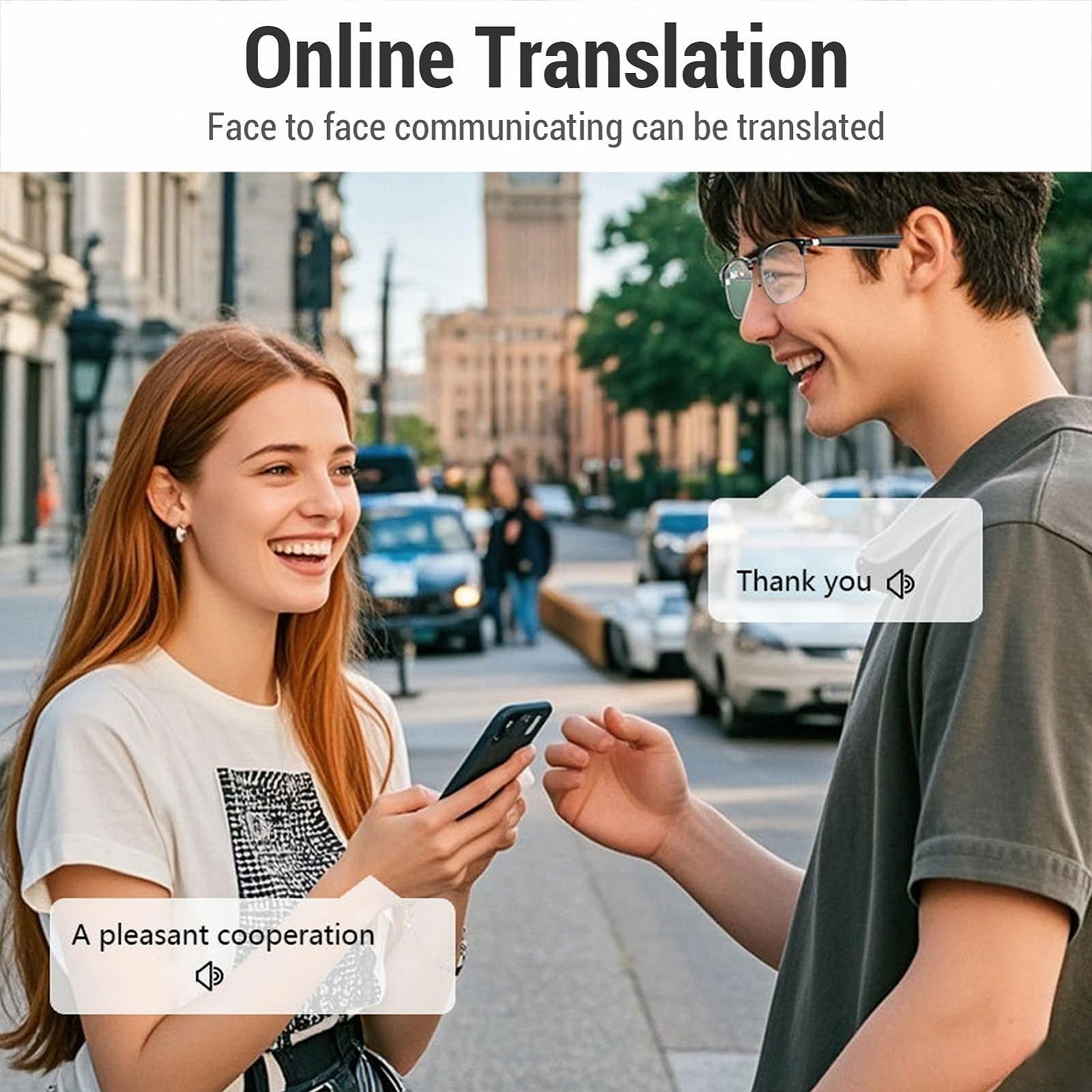 AI Окуляри для перекладу для чоловіків та жінок з підтримкою 150 мов, фото №2