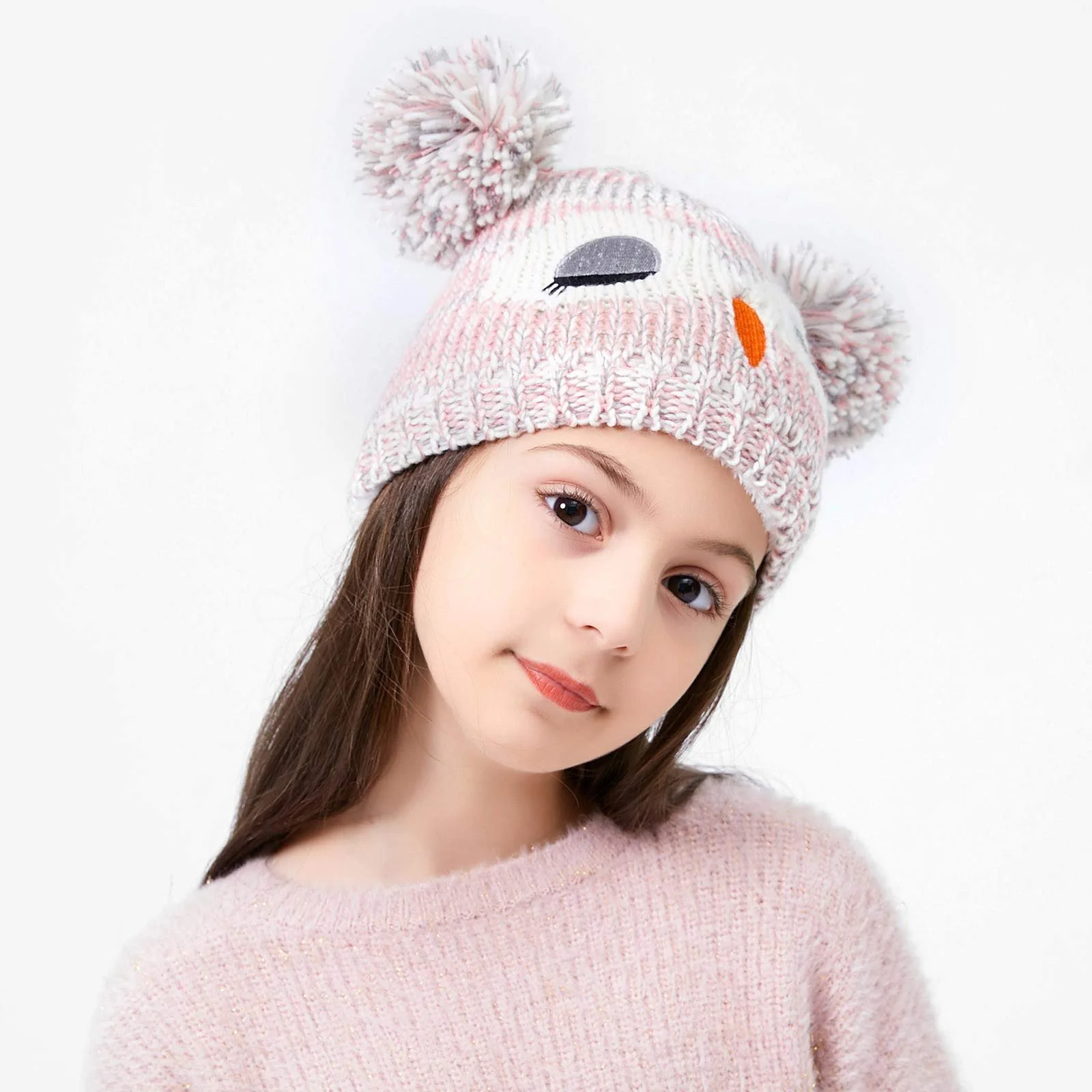 Шапка Вязаная Зимняя Шерстяная Детская Теплая, фото №3 Шапка Вязаная Зимняя Шерстяная Детская Теплая, фото №3