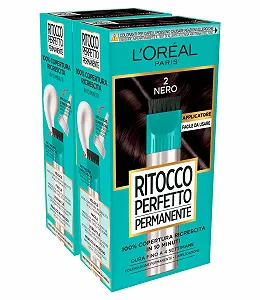 Фарба для волосся L'OREAL PARIS Retouching Perfect Permanent, колір 2 Чорний - 2 застосування - Фото 1
