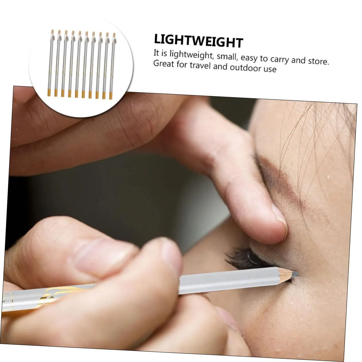 Набір FRCOLOR, 10 шт.: олівець для брів, підводка для очей з точилкою, фото №6