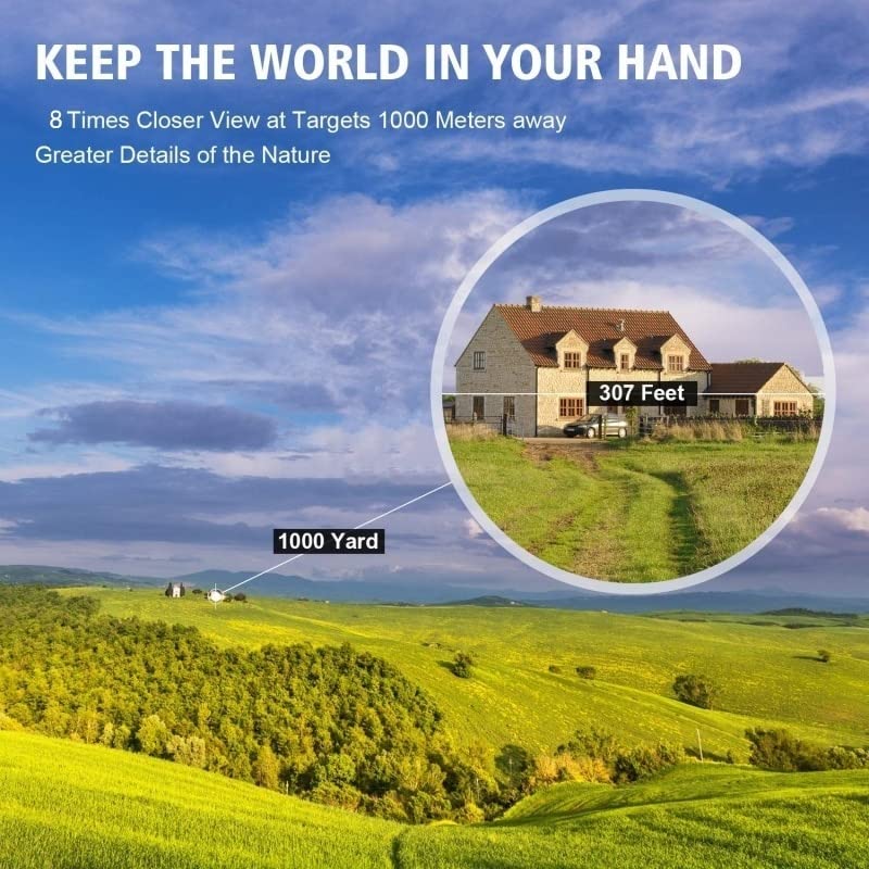 Бінокль Компактний Складаний 30x60 Чорний, фото №5