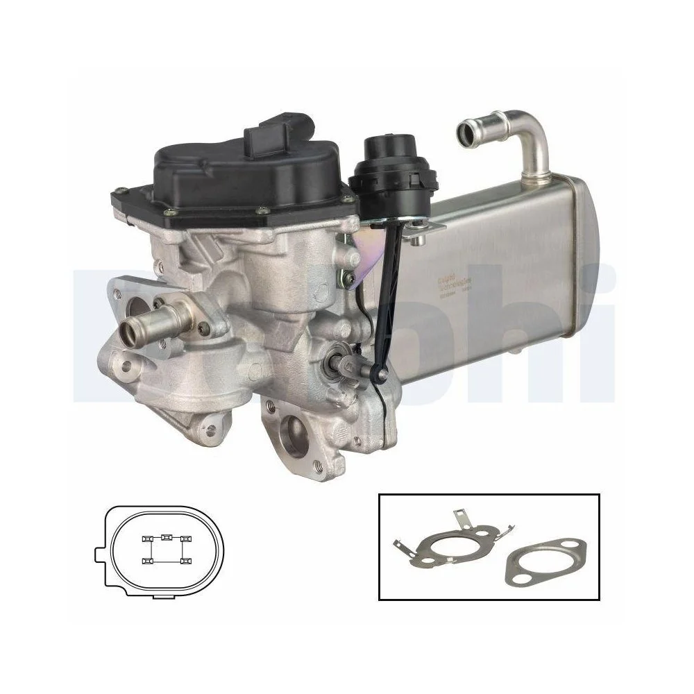Клапан EGR DELPHI EG10584-12B1 для AUDI SEAT, фото №1