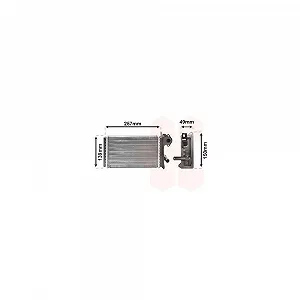 Теплообменник обогрева салона VAN WEZEL 58006062 для VW - Фото 1