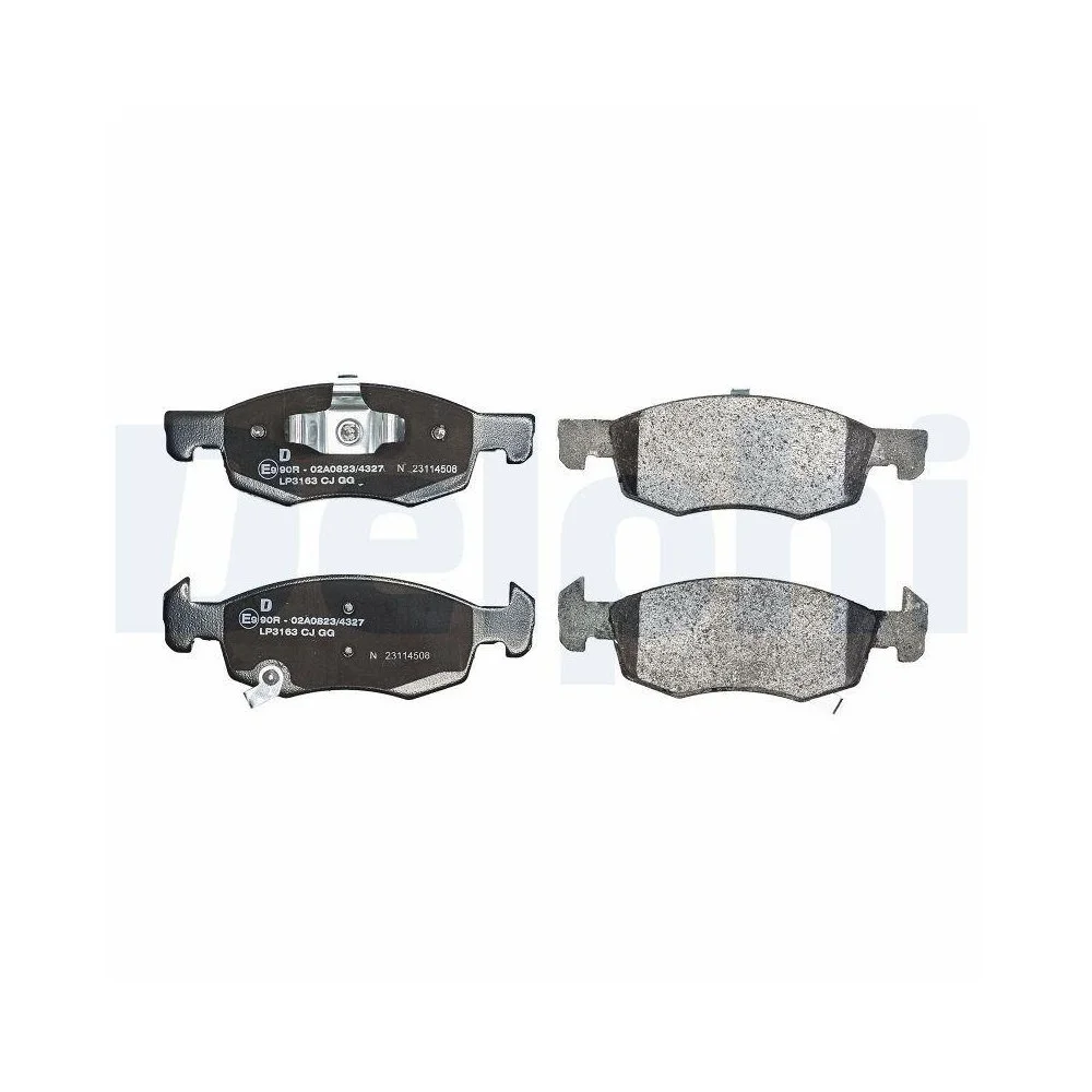 Комплект тормозных колодок DELPHI LP3163 дисковый тормоз передний мост, фото №1