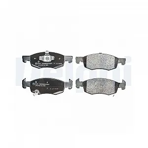 Комплект тормозных колодок DELPHI LP3163 дисковый тормоз передний мост - Фото 1