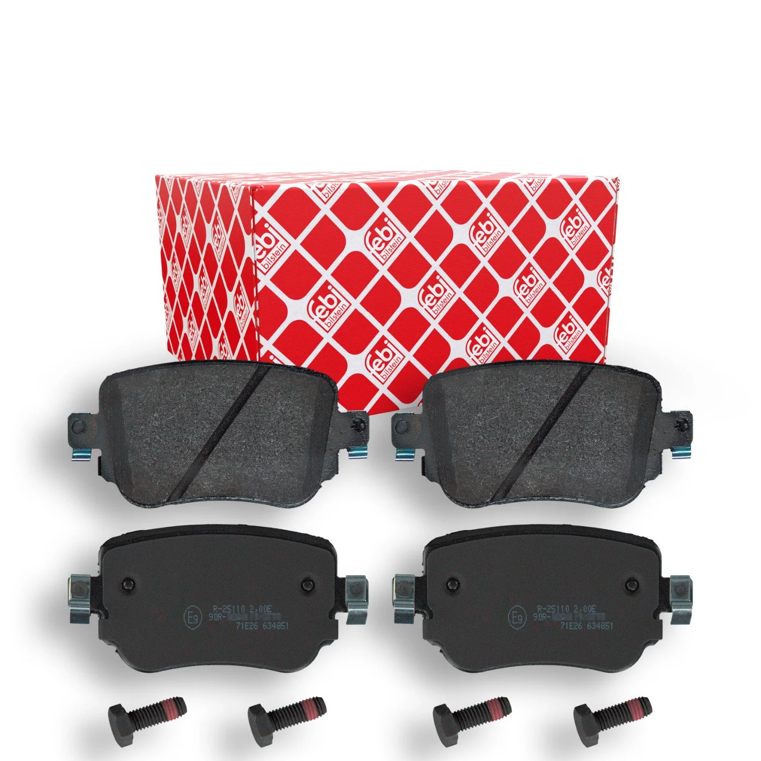 Комплект тормозных колодок, дисковый тормоз FEBI BILSTEIN 16912 для AUDI SEAT SKODA VW, фото №1