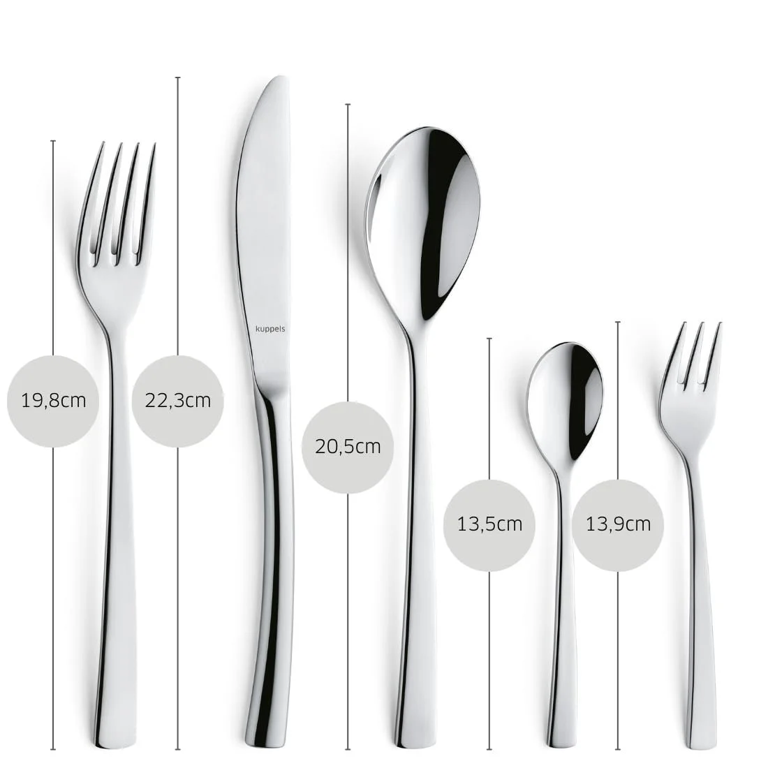 Набор столовых приборов Kuppels Regent 086713130107, фото №5 Набор столовых приборов Kuppels Regent 086713130107, фото №5
