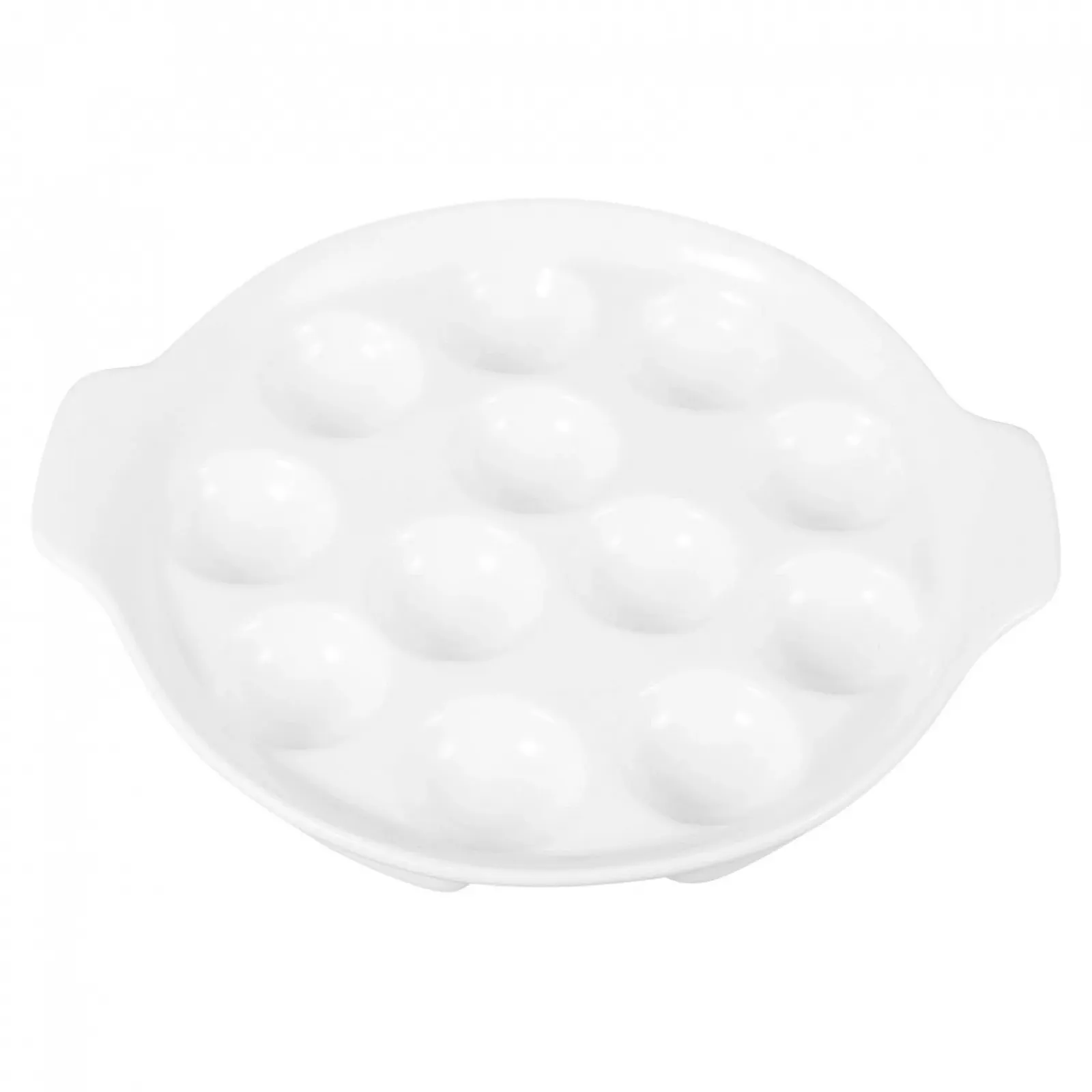 Форма для запікання равликів VALICLUD керамічна з отворами та ручками біла, фото №1 Форма для запікання равликів VALICLUD керамічна з отворами та ручками біла, фото №1