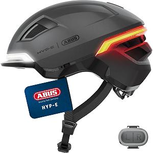 Шолом велосипедний ABUS HYP-E з переднім, заднім та миготливим ліхтарем - Фото 1