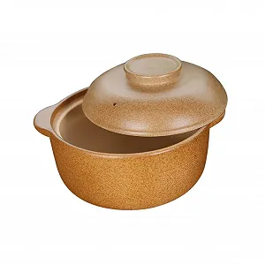 Кастрюля Керамическая с крышкой энергосберегающая для тушения и десертов - Фото 1