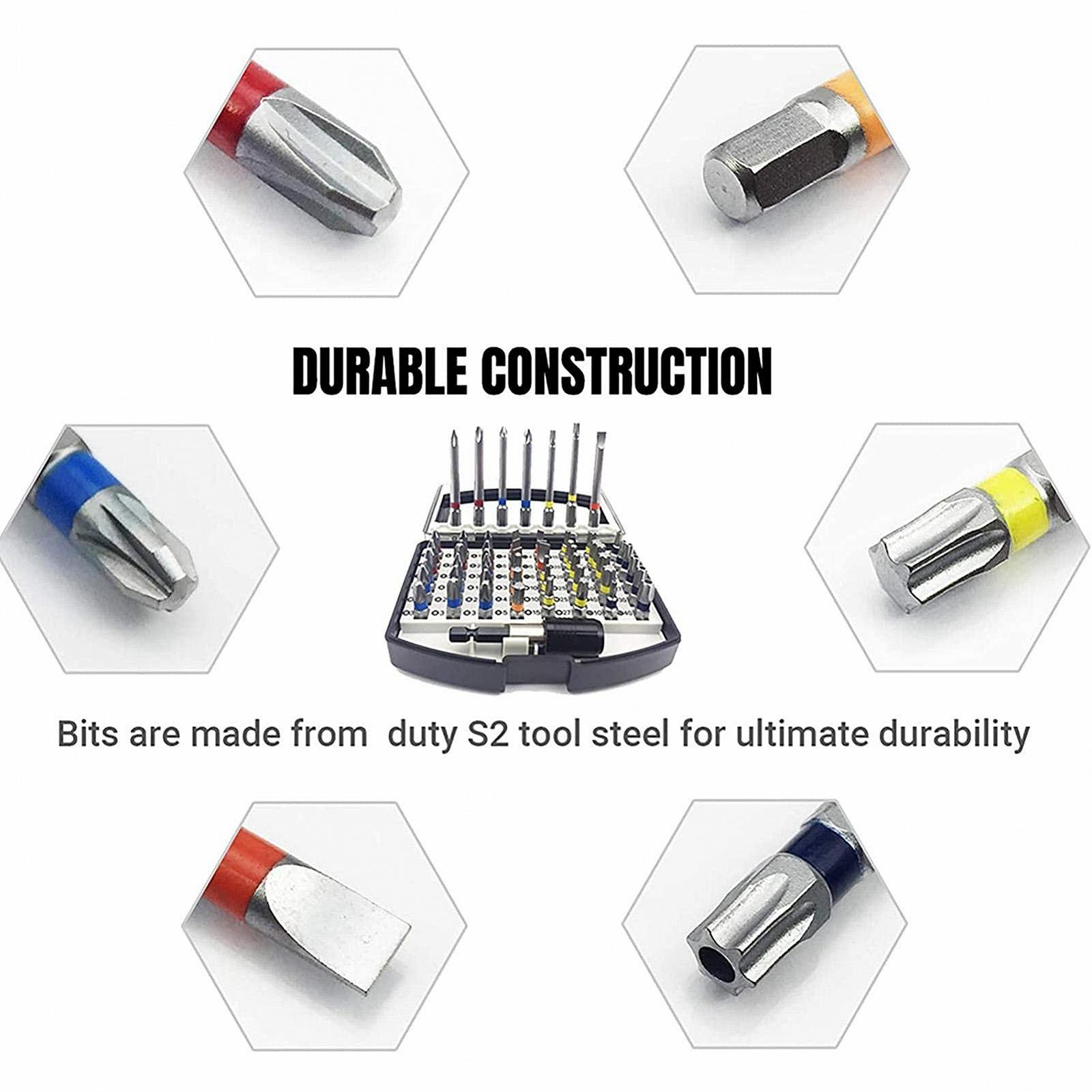 Набір викруткових біт Set 56-в-1 для ремонту електроніки S2, фото №2 Набір викруткових біт Set 56-в-1 для ремонту електроніки S2, фото №2