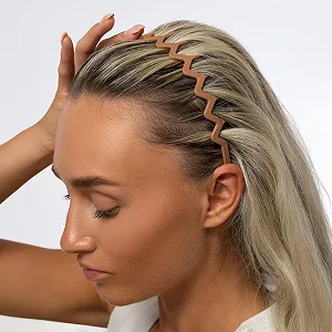 Обруч для волос Brushworks Neutral Zig Zag, набор 3 шт. synthetic.ua - Фото 1