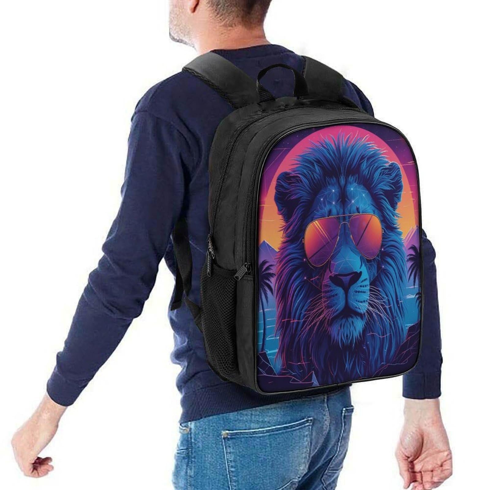 Рюкзак Lion 3D DPEOANEBN 40 x 28 x 16 см, Стиль-7, фото №5
