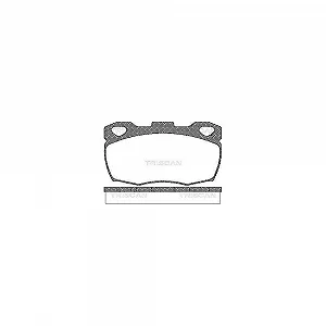 Комплект тормозных колодок, дисковый тормоз TRISCAN 8110 17003 для LAND ROVER передняя ось - Фото 1