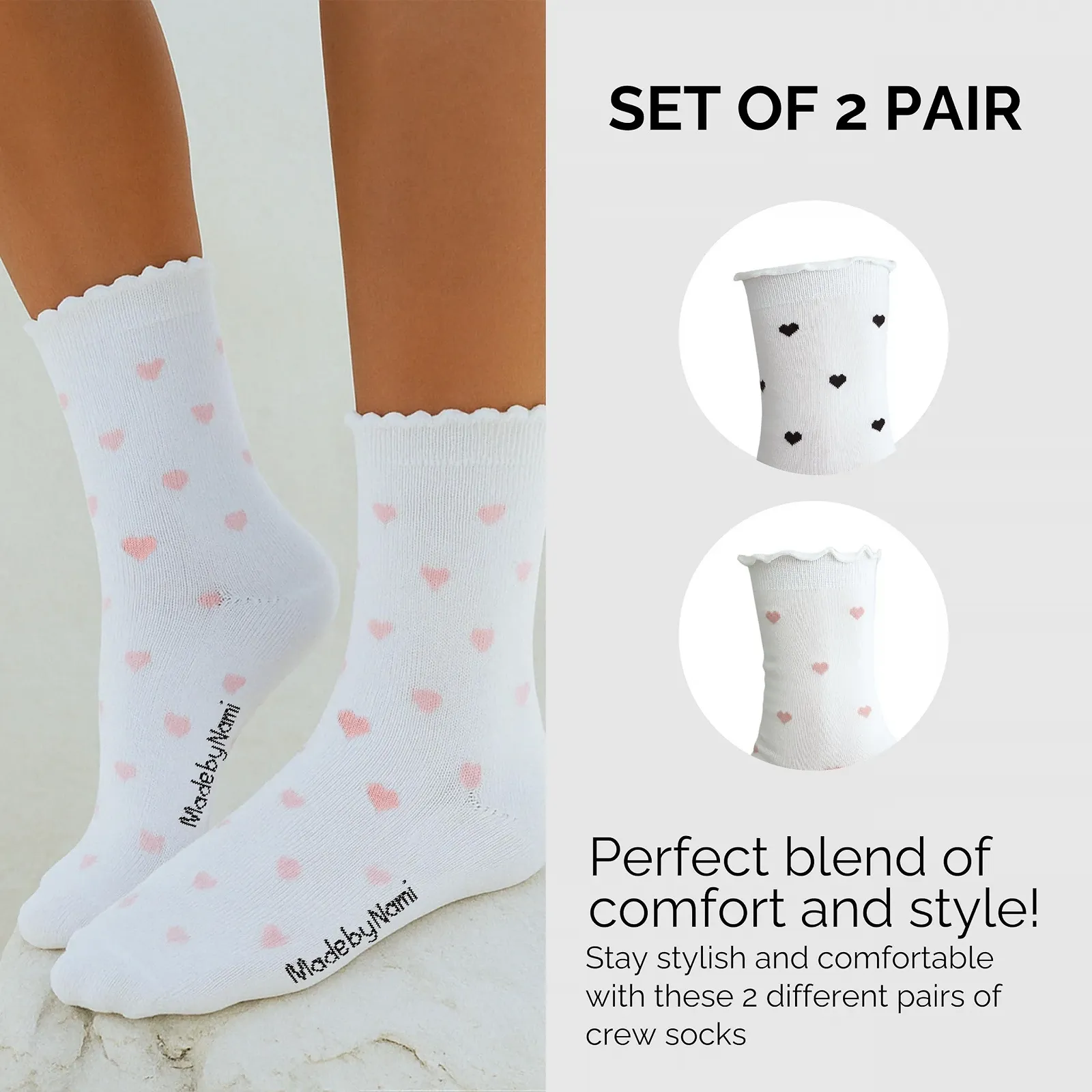 Шкарпетки тенісні Made by Nami 35-40, фото №2