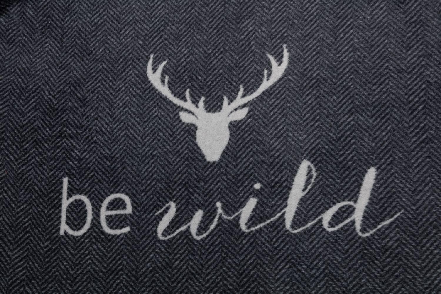 Покривало David Fussenegger Be Wild Anthracite 200 x 150 см, фото №2