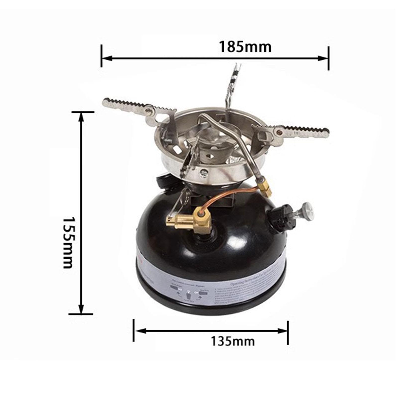 Лагерна плитка perfk Camping-Spirituskocher Спиртовий пальник з сумкою для зберігання, фото №5