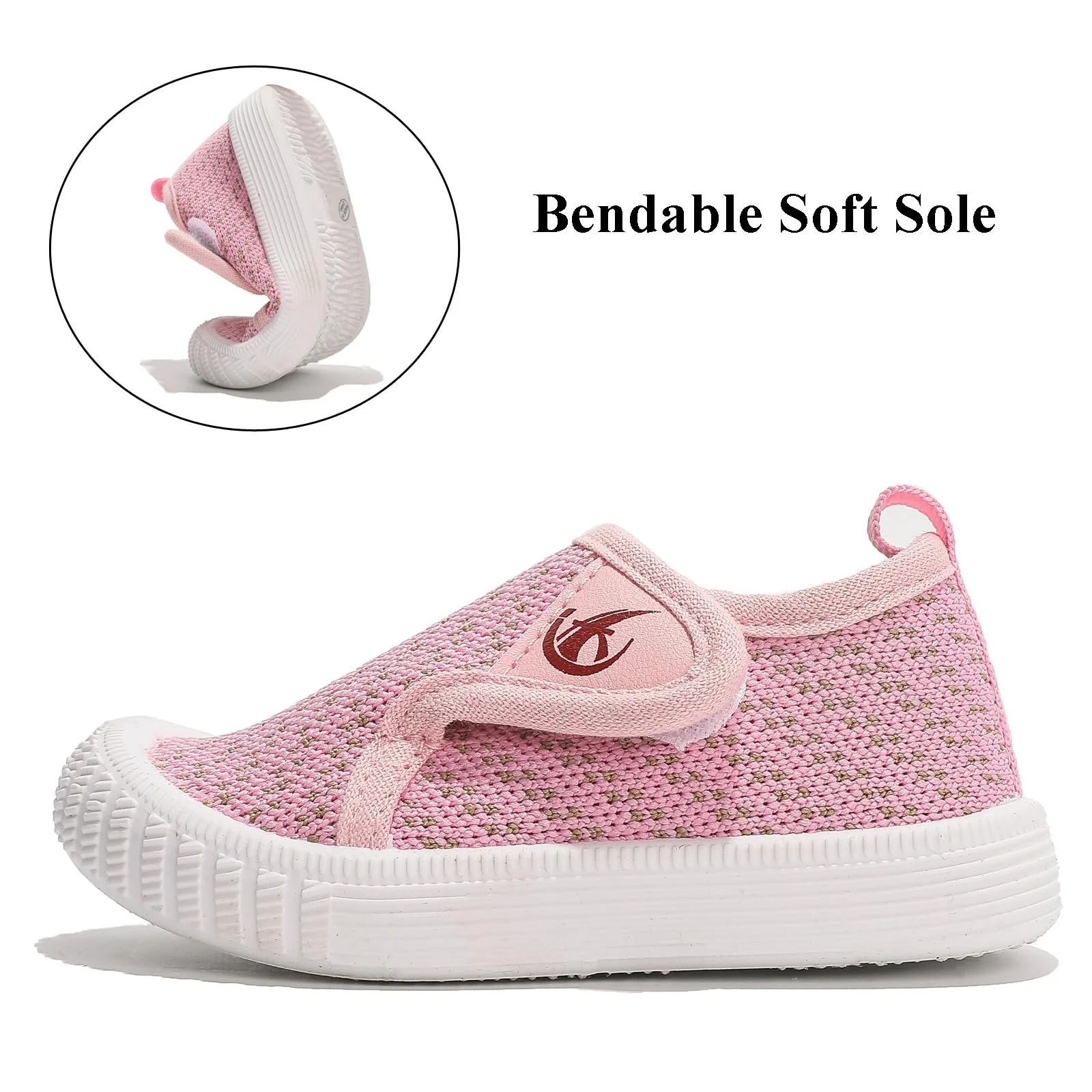 Кросівки DADAWEN Дитяче Кросівки Легкі для школи з застібкою-липучкою для дівчаток, фото №3