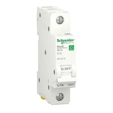 Автоматический выключатель Schneider RESI9 16А 1P кривая С 6кА, фото №1