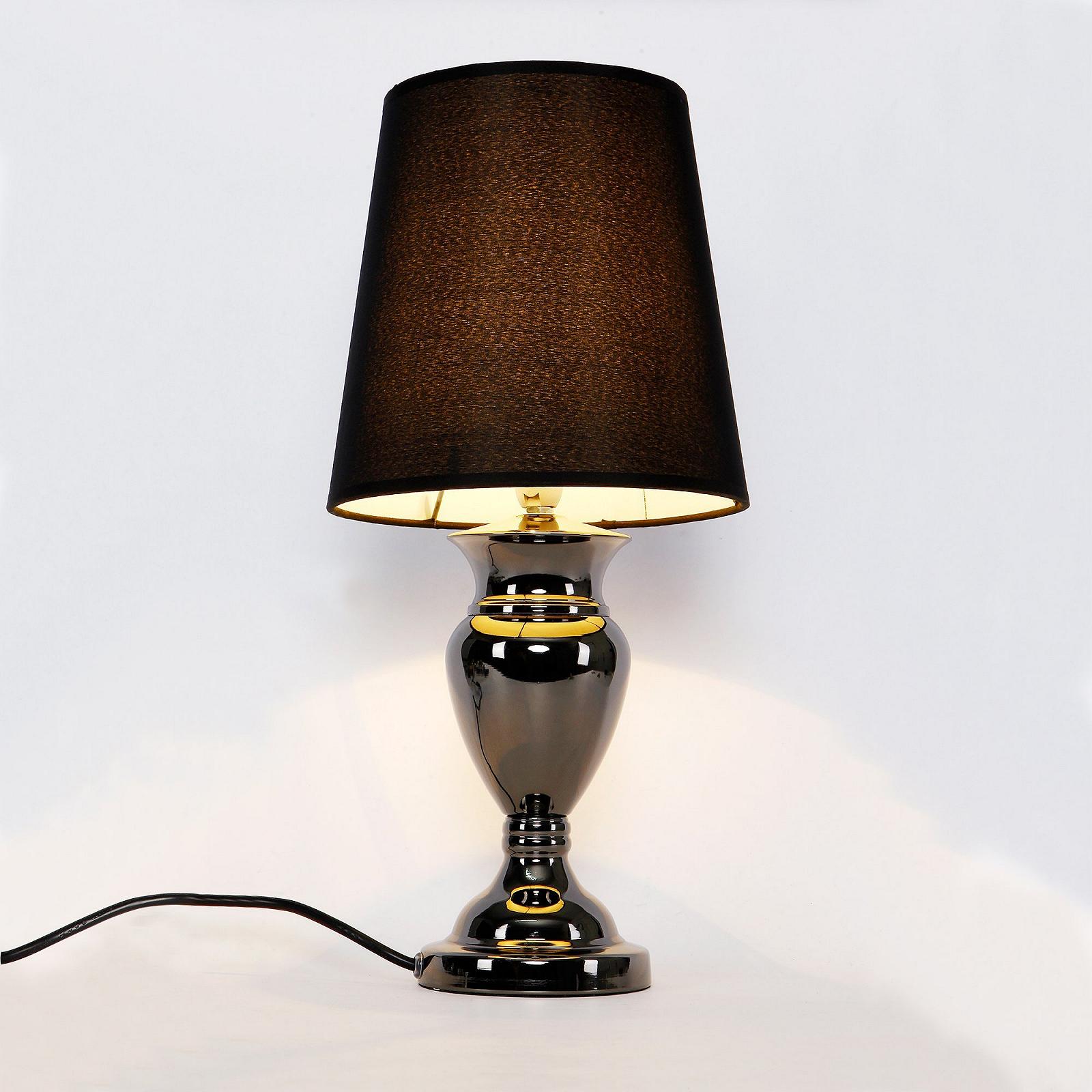 Настільна лампа lux.pro 1 x E14 48 см x Ø 22 см чорна, фото №5