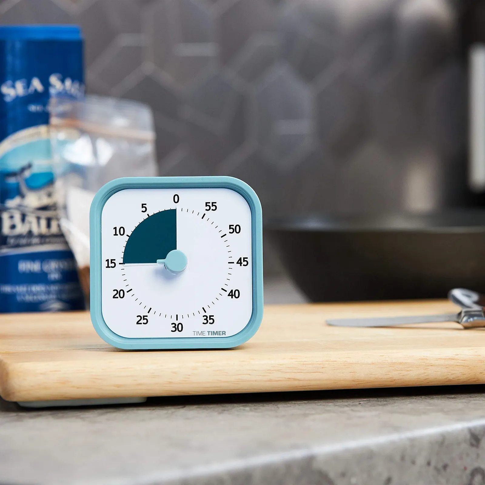 Визуальный таймер Time Timer Home Mod 60 минут сменные чехлы тихая работа, фото №6