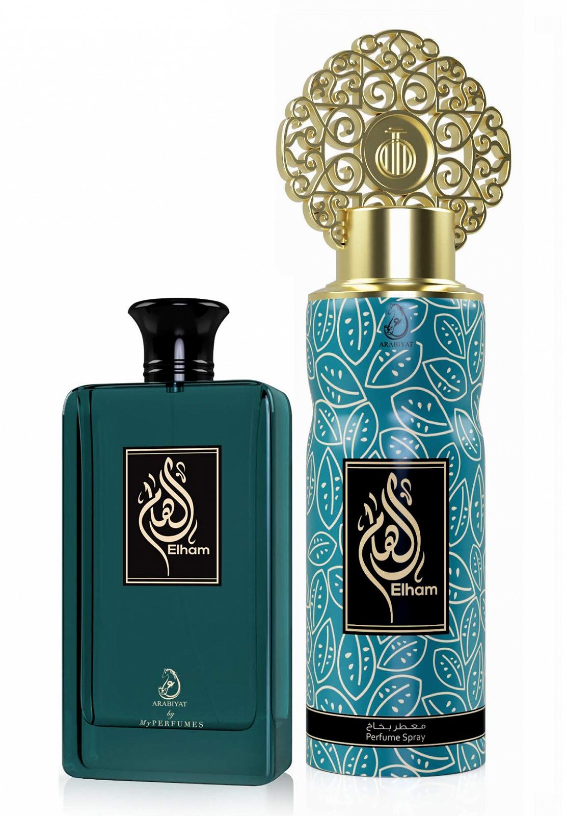 Парфюмерия my perfumes Elham Набор Подарочный 100 мл Eau de Parfum 200 мл Дезодорант-спрей Oud и Musk Аромат для мужчин и женщин, фото №5