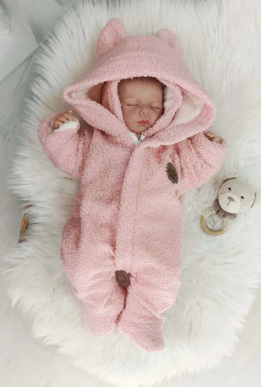 Теплий набір для новонародженогоТедді рожевий, фото №3