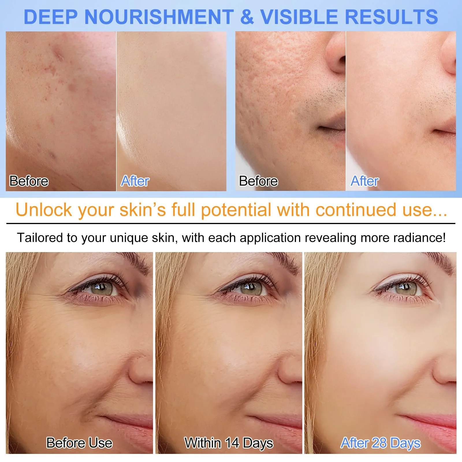 Маска для обличчя Organic Collagen Real Deep, нічна, антивікова, ліфтинг (6 шт, блакитна), фото №8 Маска для обличчя Organic Collagen Real Deep, нічна, антивікова, ліфтинг (6 шт, блакитна), фото №8