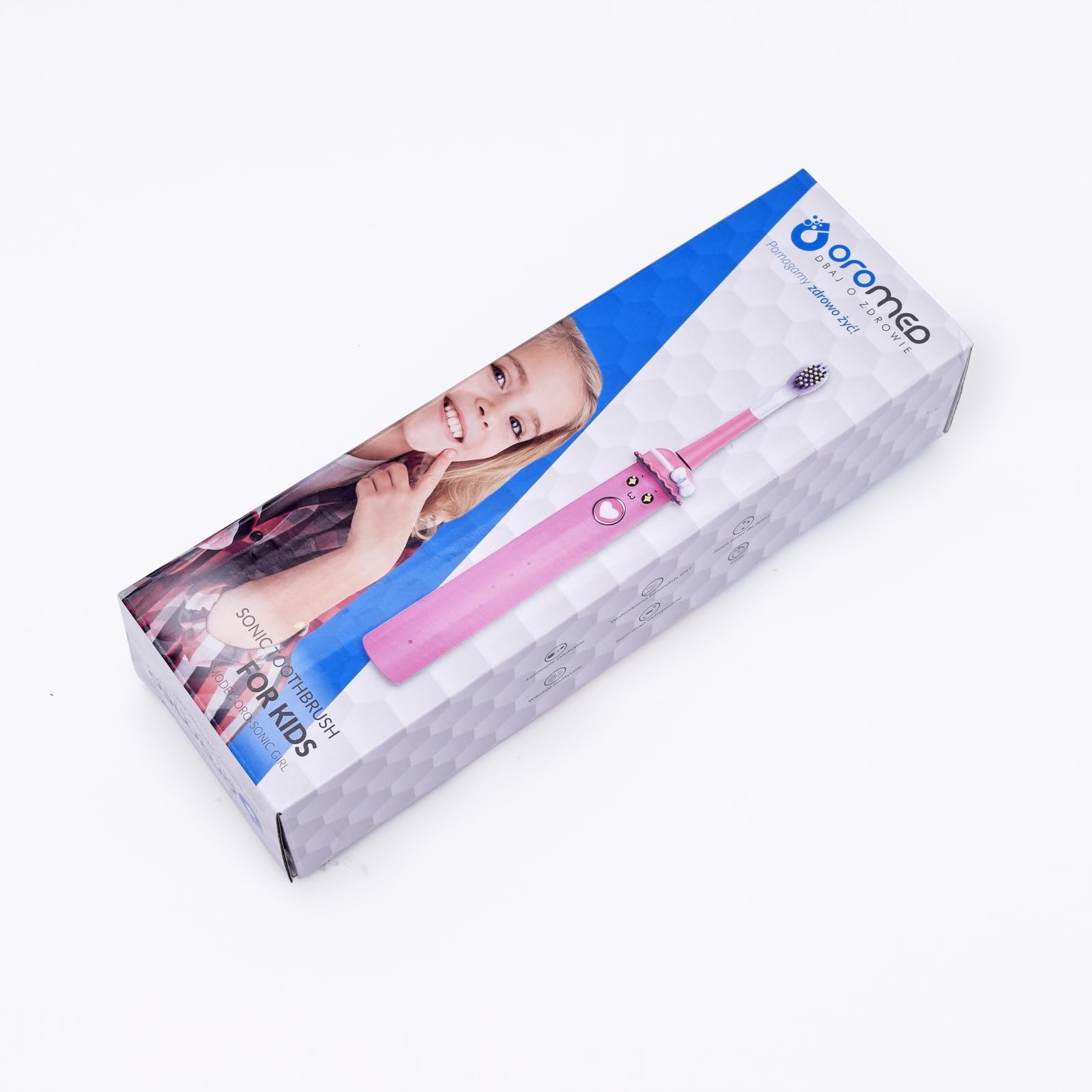 Електрична звукова зубна щітка HI-TECH MEDICAL ORO-SONIC KIDS Рожева, Жовта, фото №6