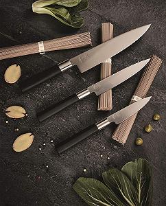 Набір ножів Kai Wasabi Black з нержавіючої сталі, чорний - Фото 1