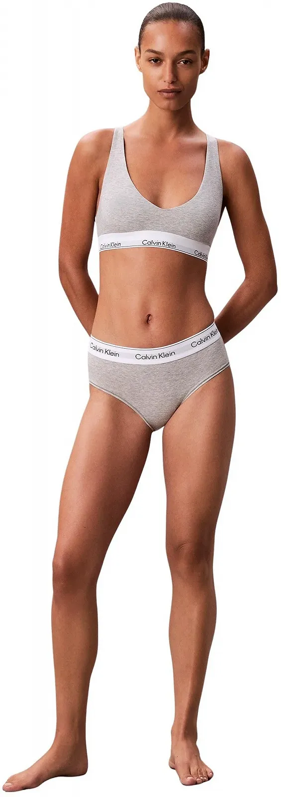 Бюстгальтер-трикутник Calvin Klein Lv00qf8576 без підкладки з глибоким вирізом на спині, фото №5