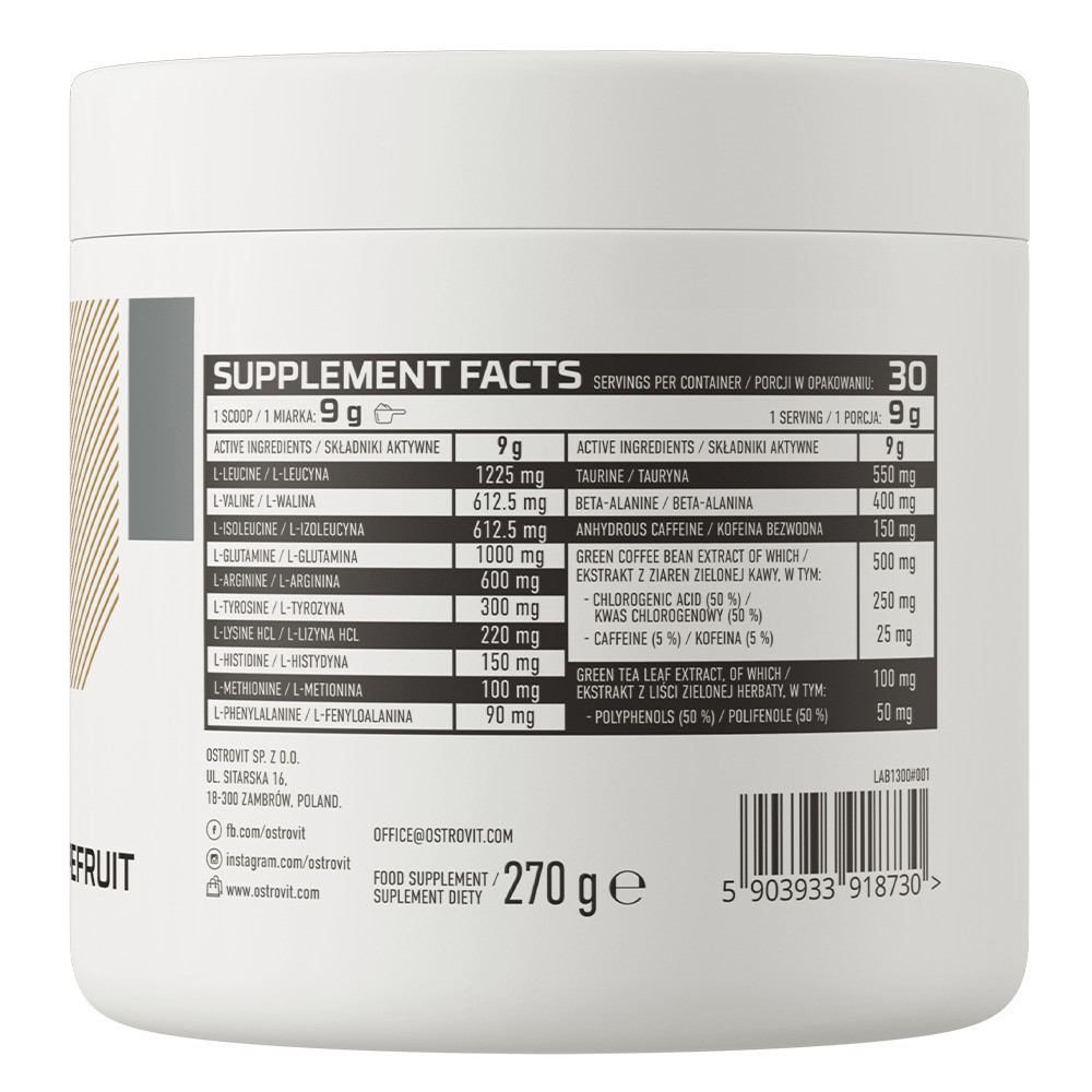 Амінокислоти Ostrovit Amino Revive 270 g Grapefruit, фото №2