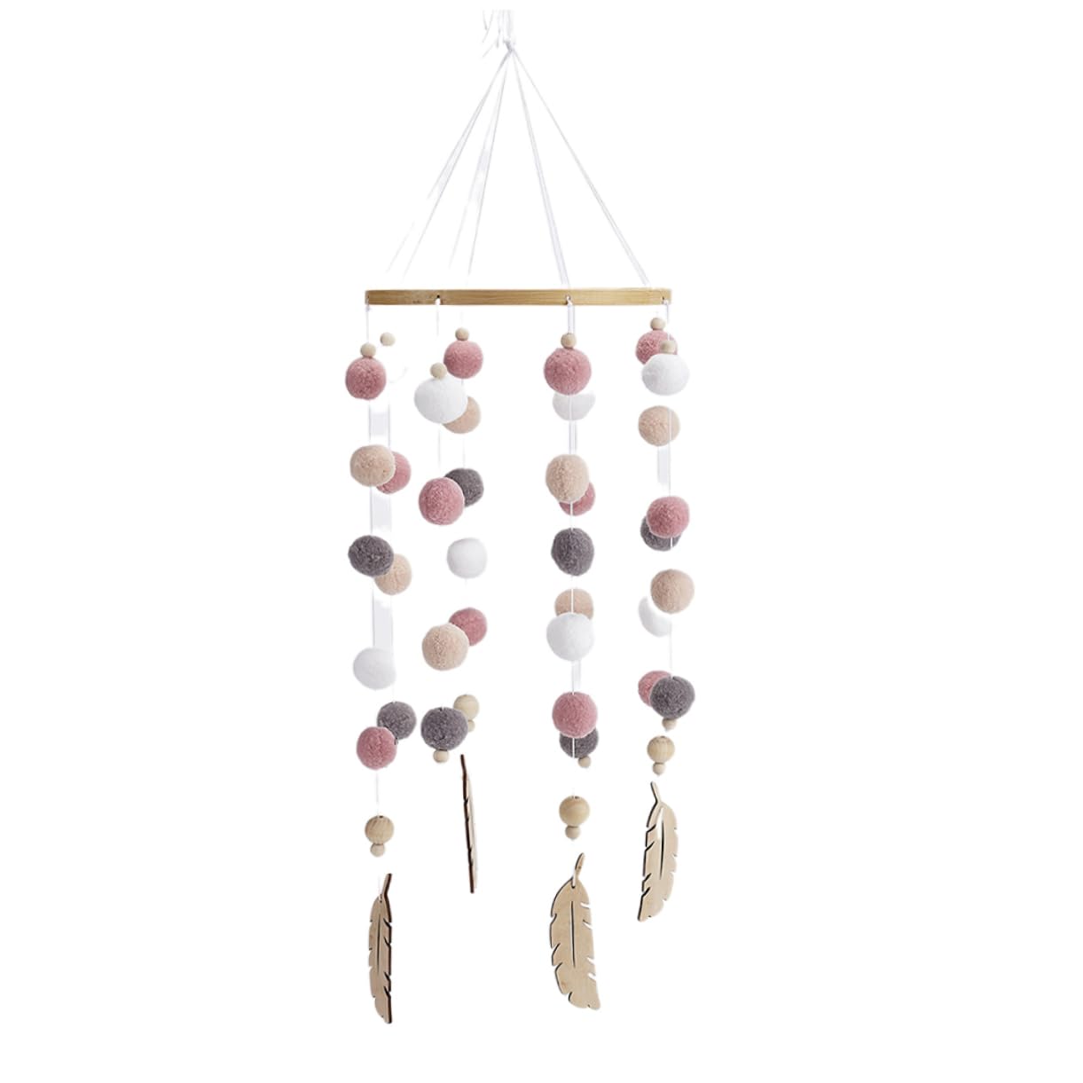 Украшение HEMOTON String Wind Chime Hair Ball Ornament Pack of 2, фото №5