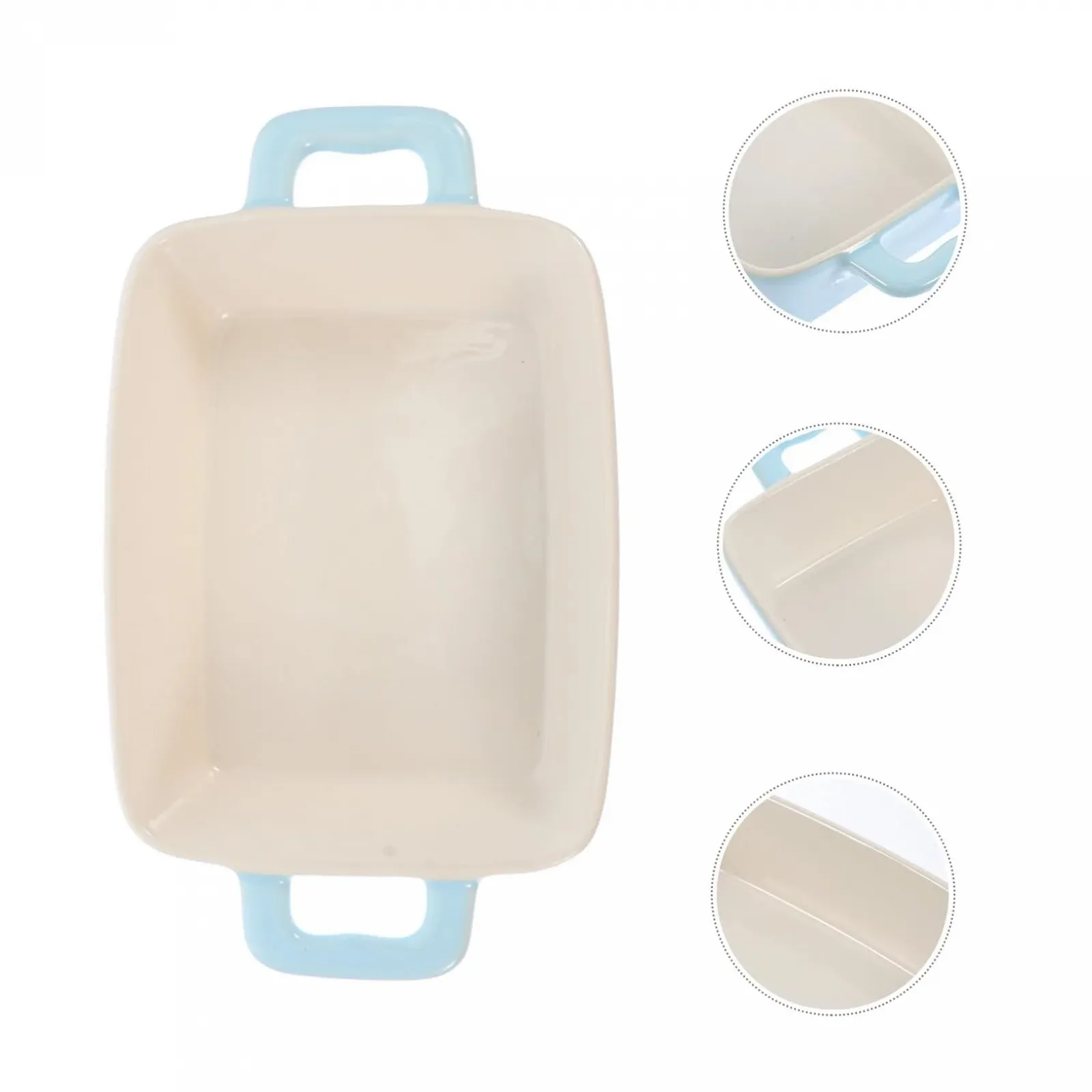 Форма для запікання Garneck керамічна з двома ручками термостійка для посудомийної машини, фото №6