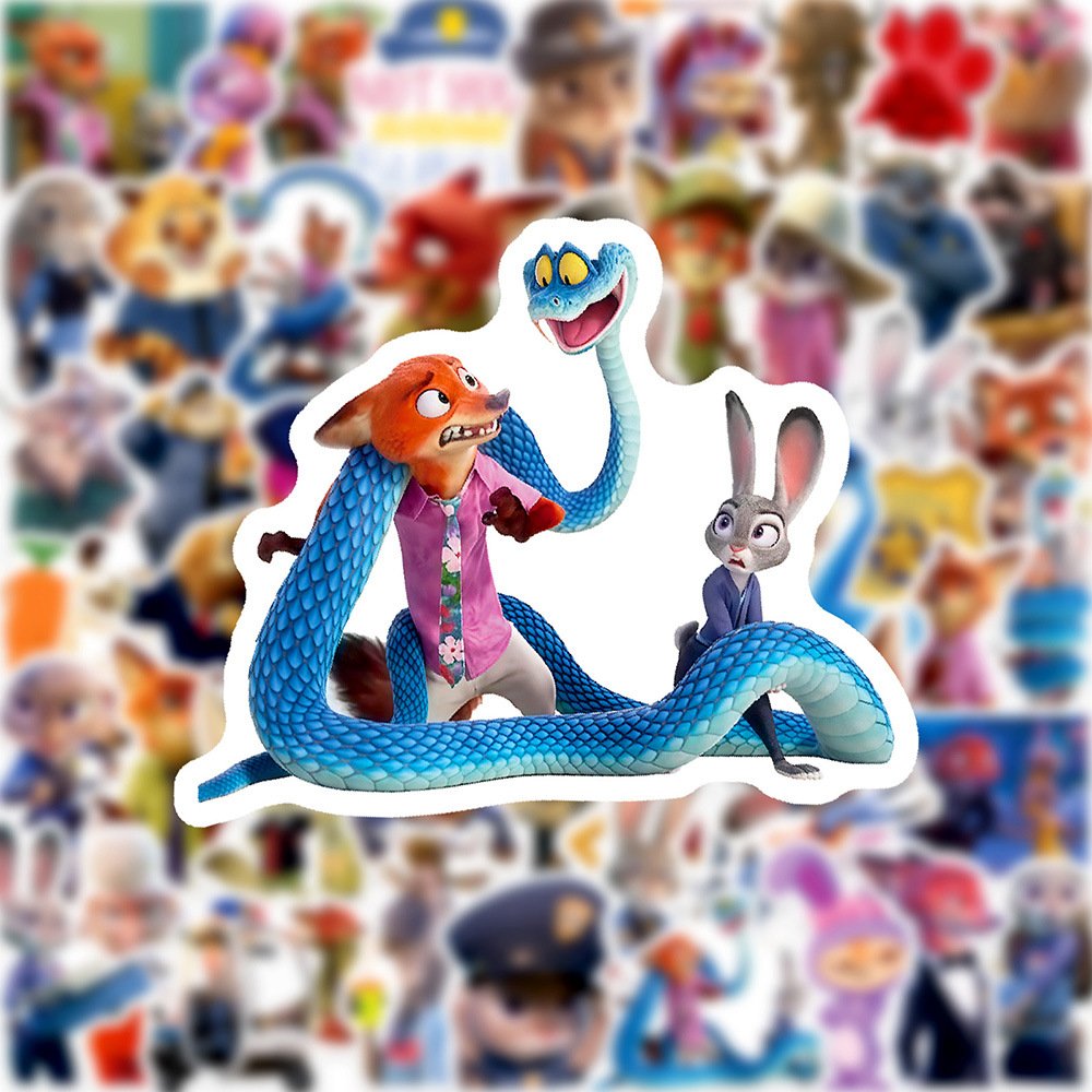 Стікери "Джуді та Нік", стікерпак, 55 шт, фото №5