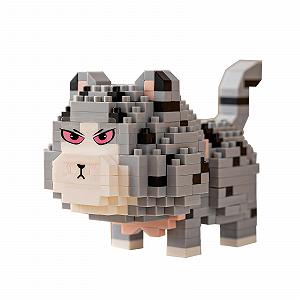 Конструктор KLEHOPE 399 нано блоків Micro Cat чорний, білий, сірий - Фото 1