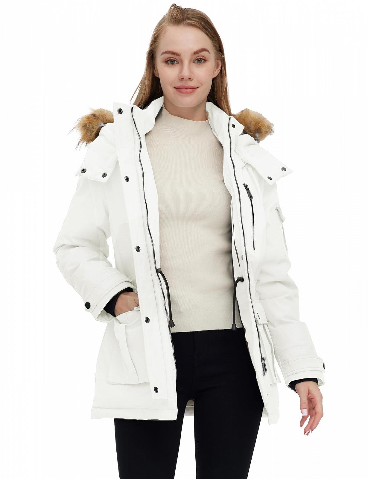 Женское зимнее хлопковое пальто Wantdo Классическая парка, фото №3