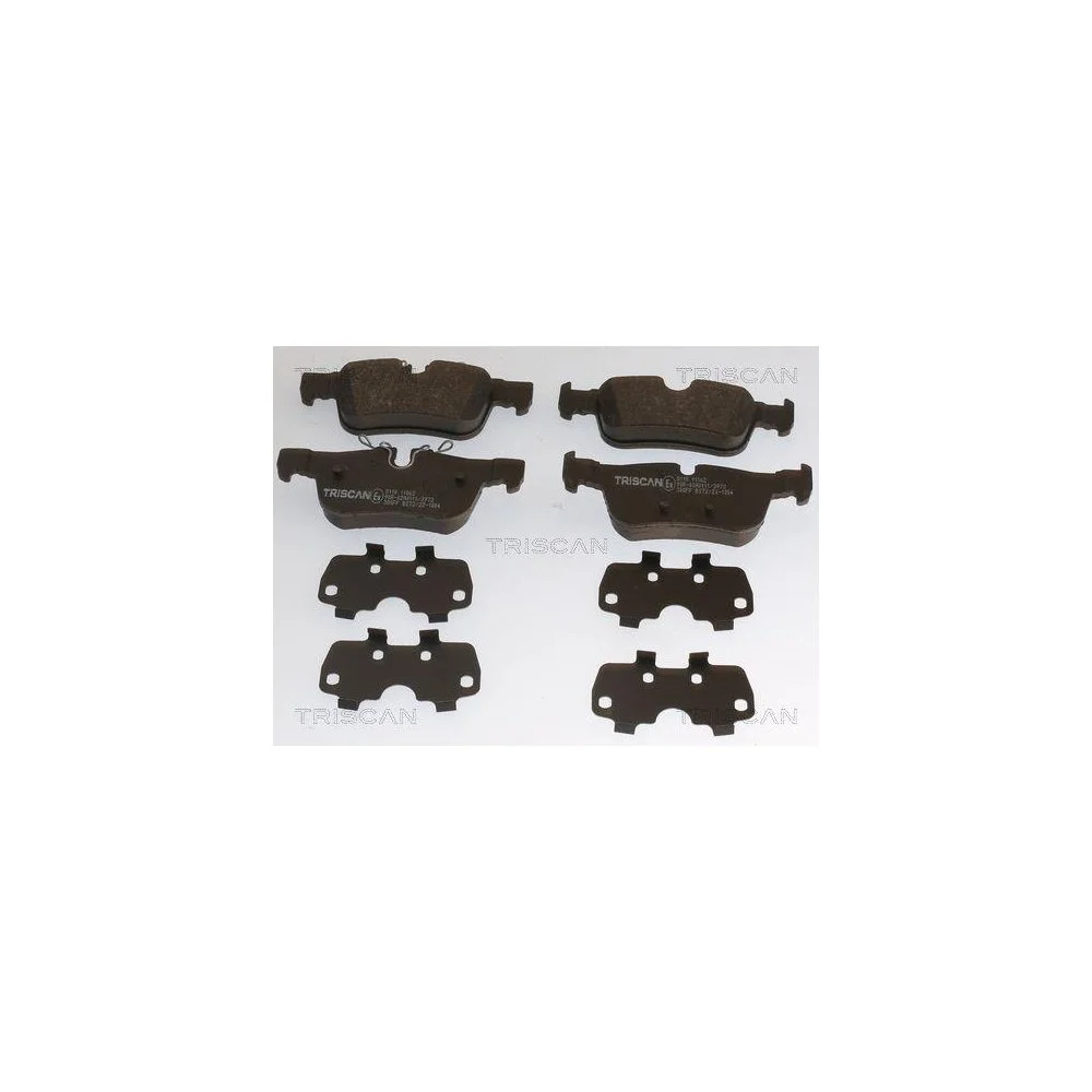 Комплект гальмівних колодок дискового гальма TRISCAN 8110 11062 для BMW MINI задня вісь, фото №1