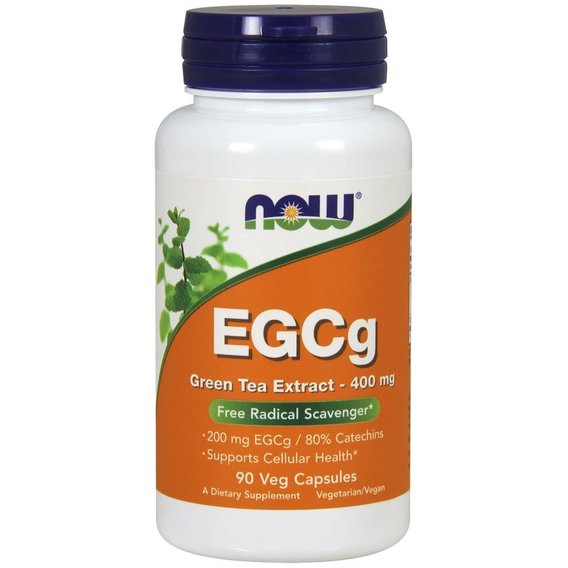 Зеленый чай NOW Foods EGCg Green Tea Extract 400 mg 90 Veg Caps, фото №1