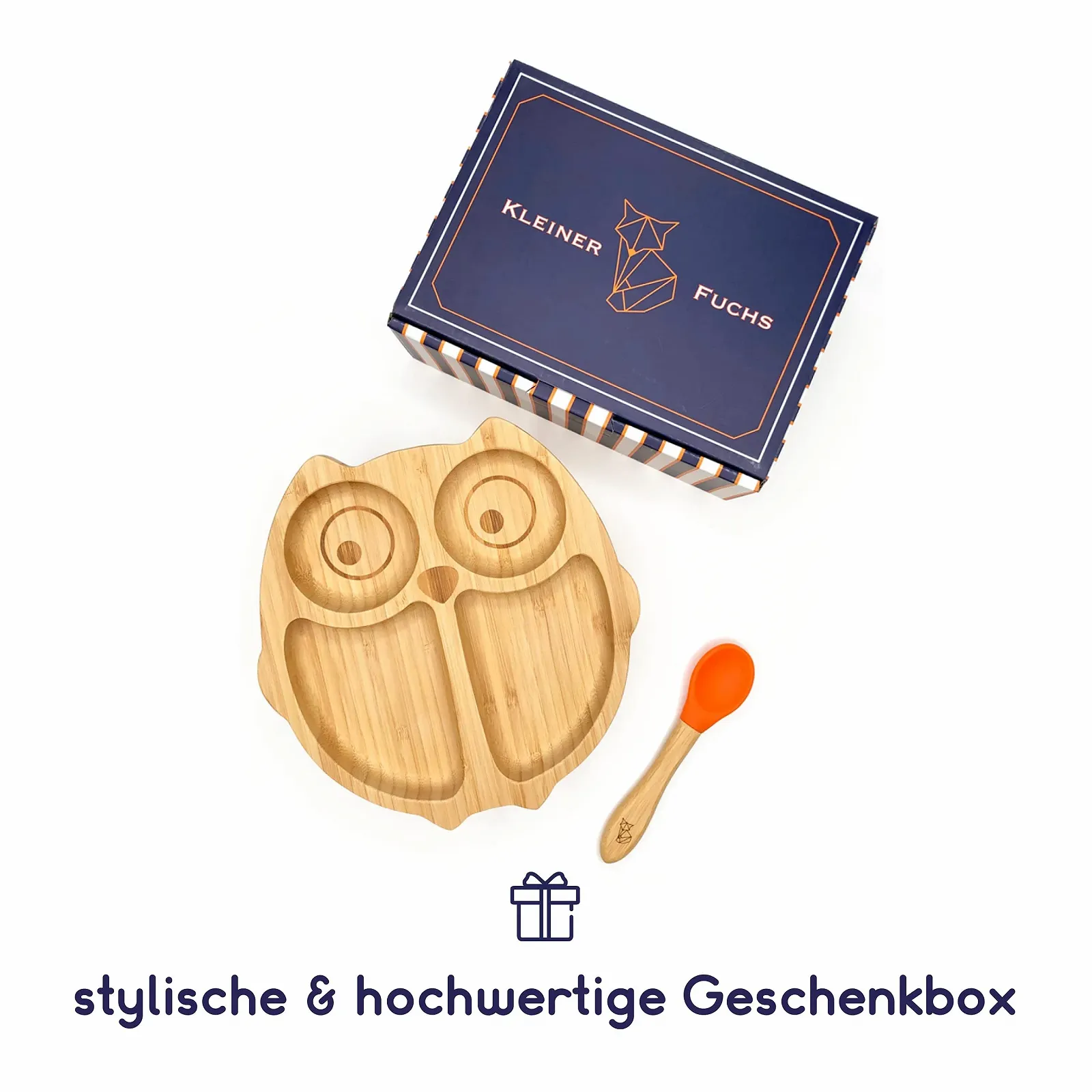 Тарелка Kleiner Fuchs Бамбуковая с присоской Owl Design, фото №4 Тарелка Kleiner Fuchs Бамбуковая с присоской Owl Design, фото №4