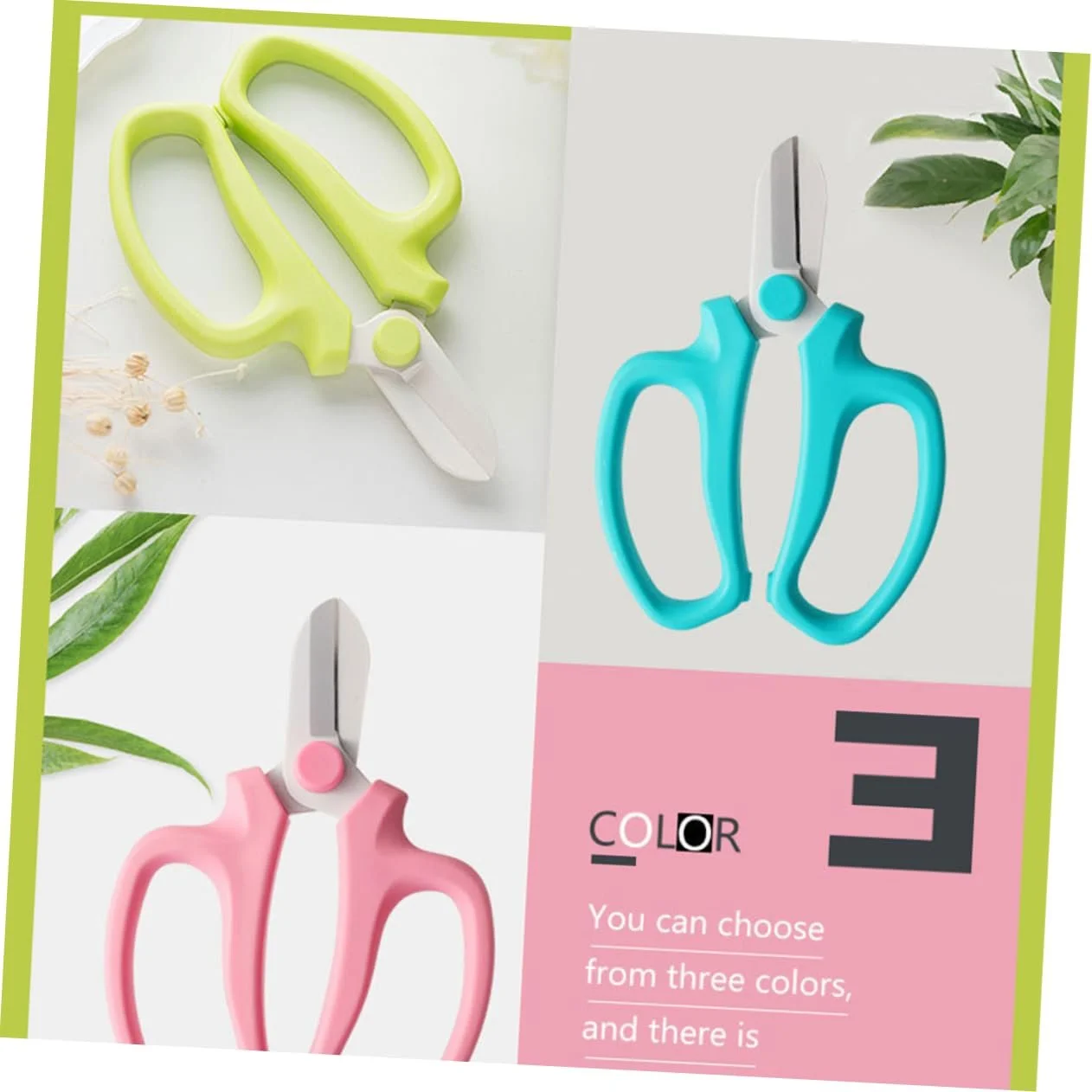 Секатор садовий Happyyami 1 шт. для квітів вуглецева сталь Синій, фото №5